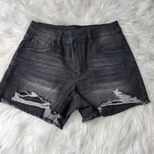 Boutique Black Wash Denim Short